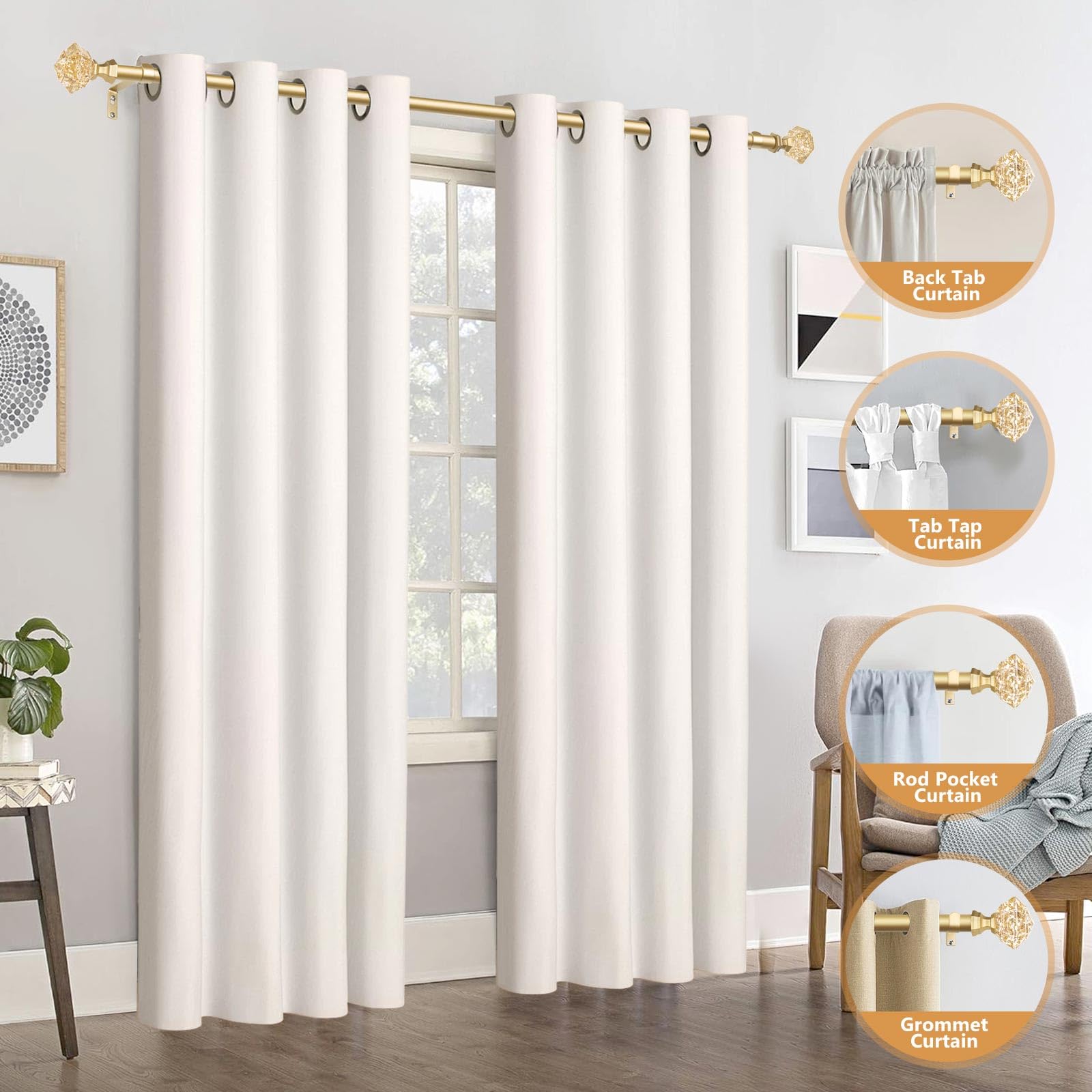 TONIAL max weight 22 lbs capability supports most drapery fabrics.