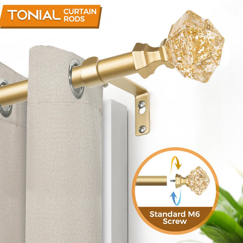 TONIAL telescoping rod extension shows seamless length adjustability for precise fit.