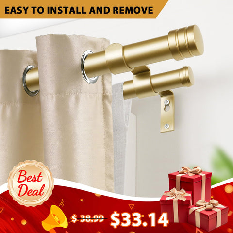 TONIAL TONIAL1 heavy-duty rod in use with drapery