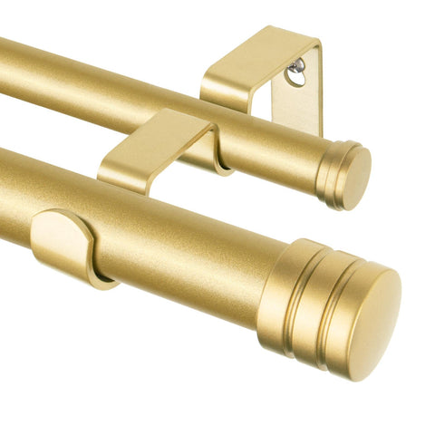 TONIAL TONIAL1 inch double curtain rod assembly showing adjustable length and components