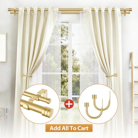 TONIAL TONIAL1 wide-window drapery with the rod