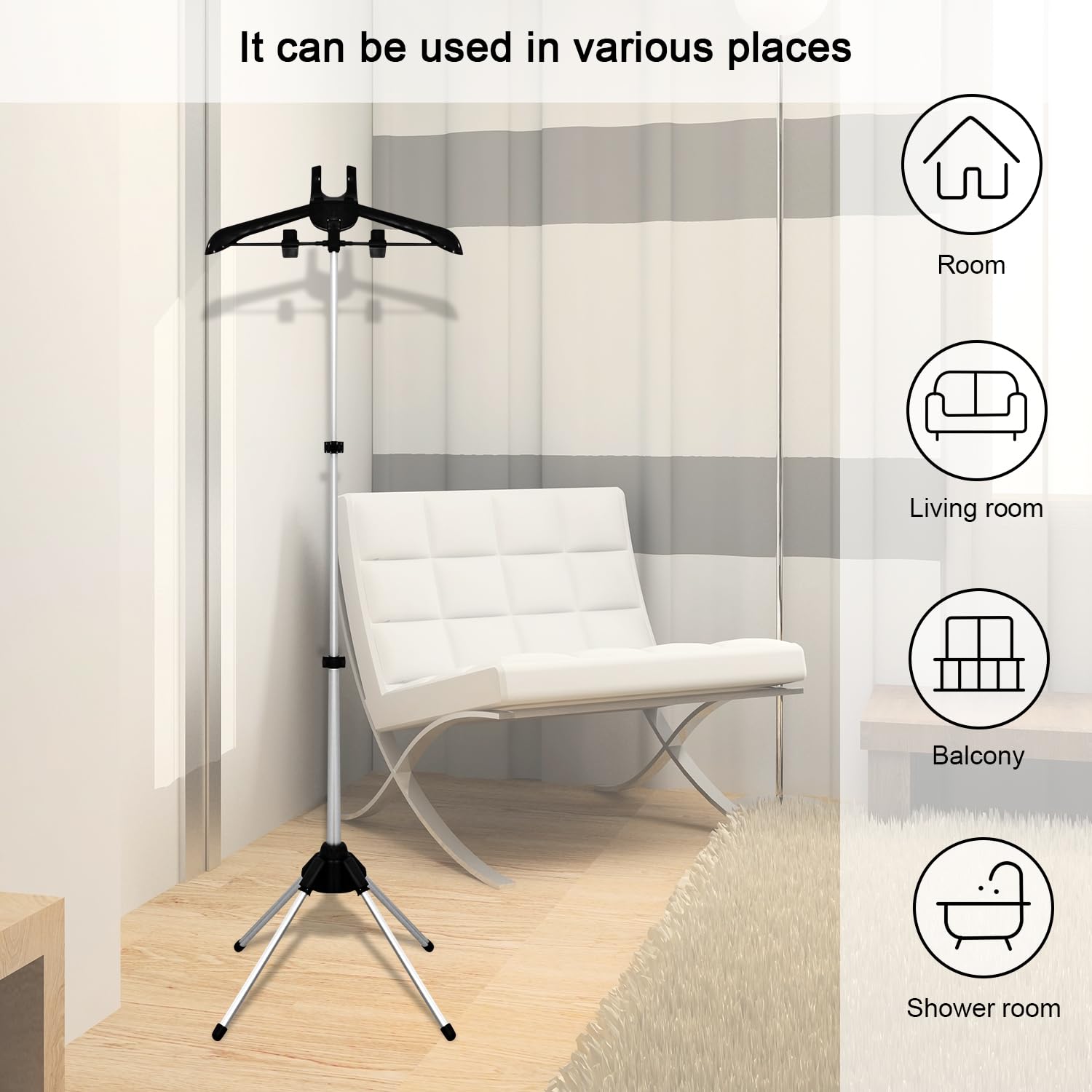 TONINT 360-degree rotation lets you access garments from every angle