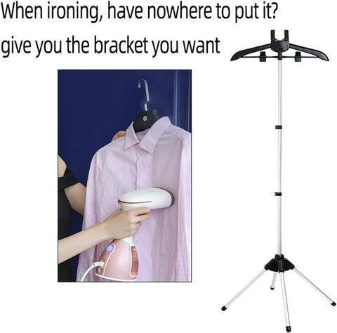 TONINT handheld steamer bracket enables quick vertical steaming near the wardrobe