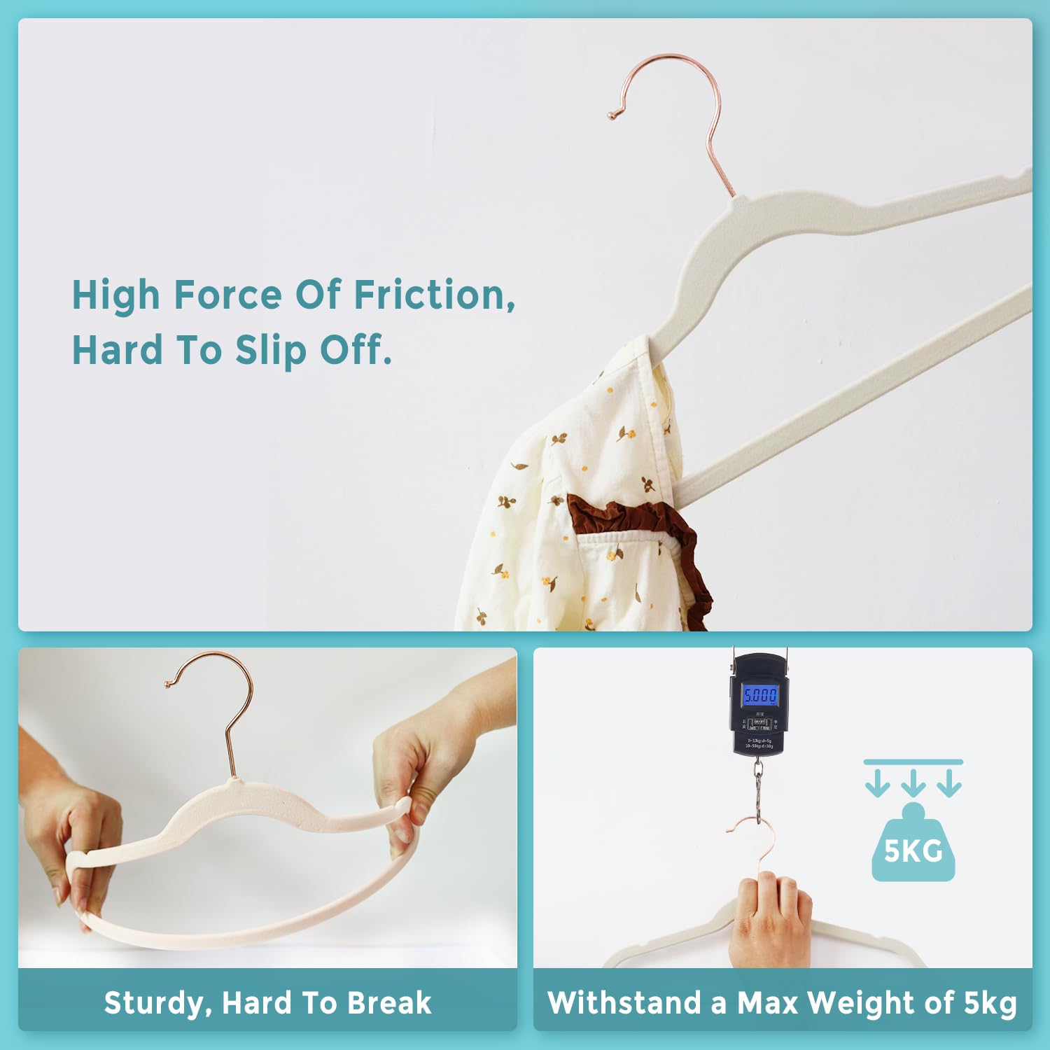 Tonswachic slim profile hangers maximize closet space and organization.