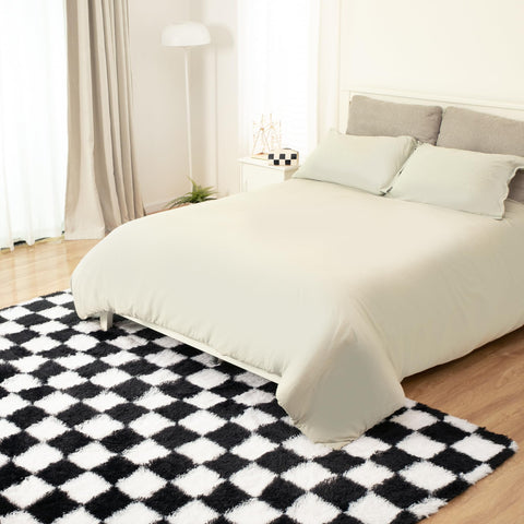 TOOHUB non-slip rug in a dorm room creating a cozy study space