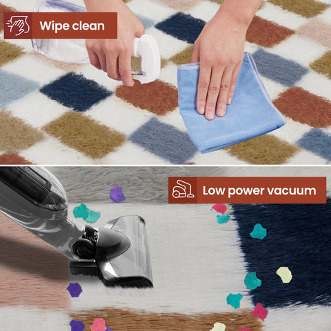 TOOHUB dorm room rug adds warmth and comfort to small spaces