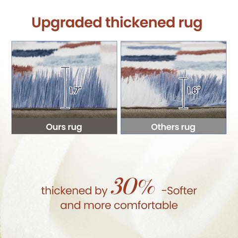 TOOHUB easy-care rug for quick spot cleaning and light vacuuming