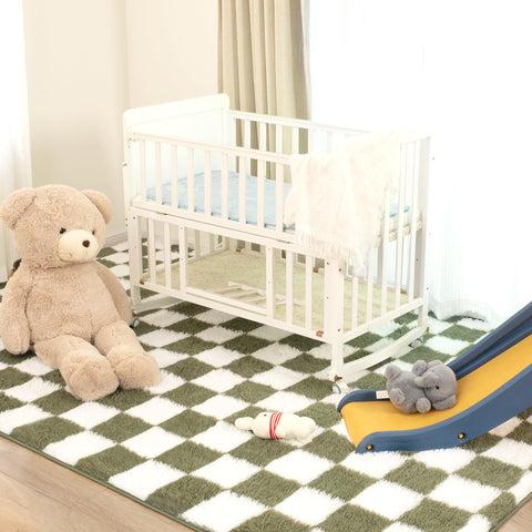 TOOHUB fluffy carpet delivering gentle underfoot cushioning on hard floors