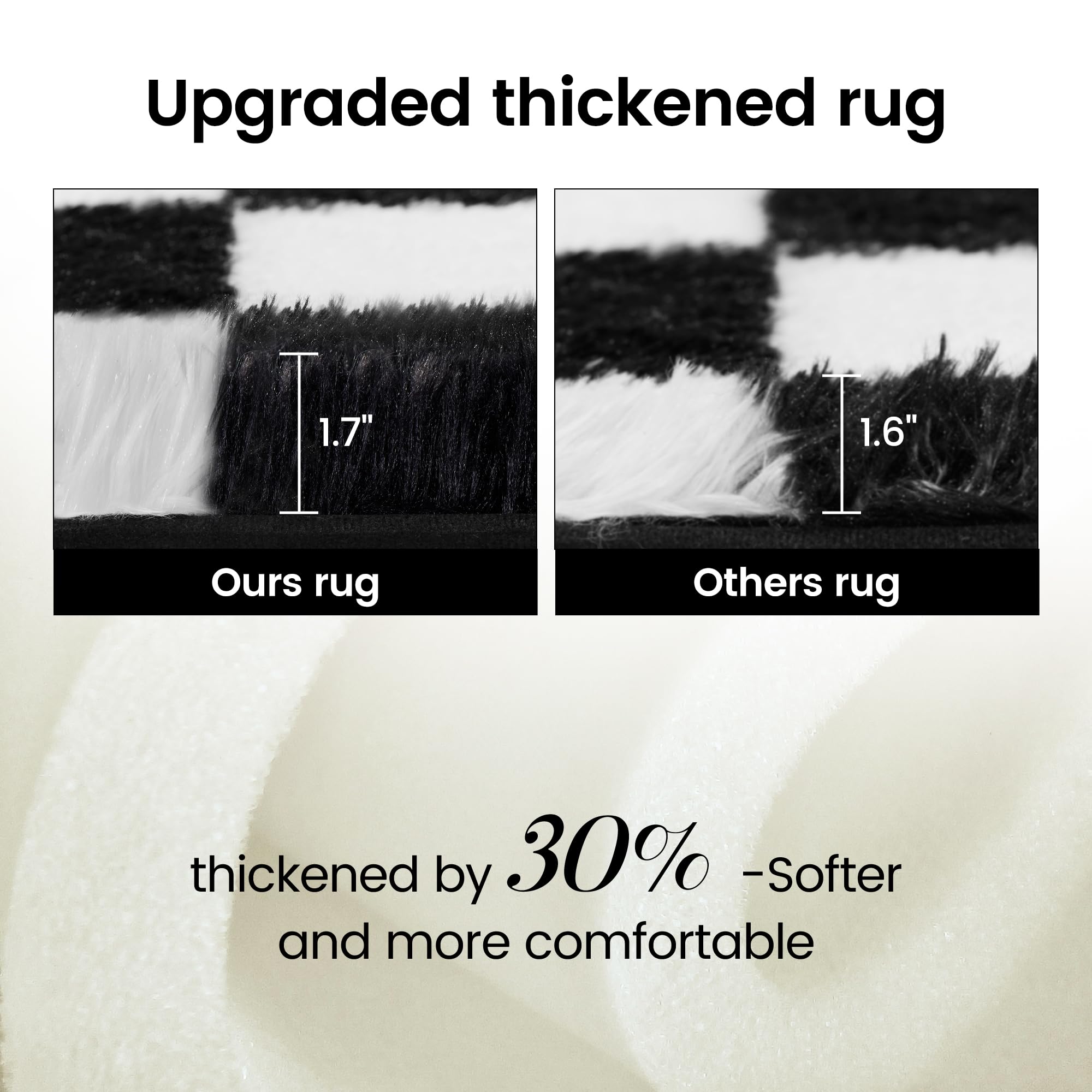 TOOHUB plush rug beside the bed offering cloud-like comfort