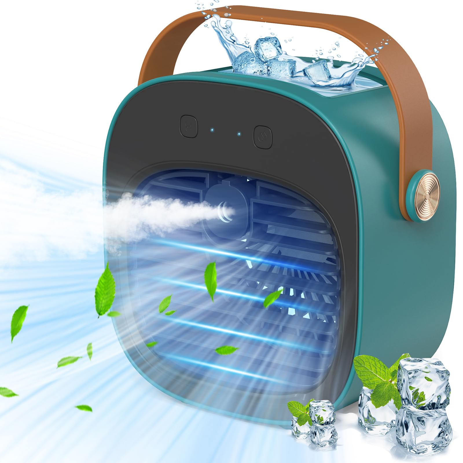 TOOKEBEEGO portable air conditioner front view for compact cooling in small spaces.