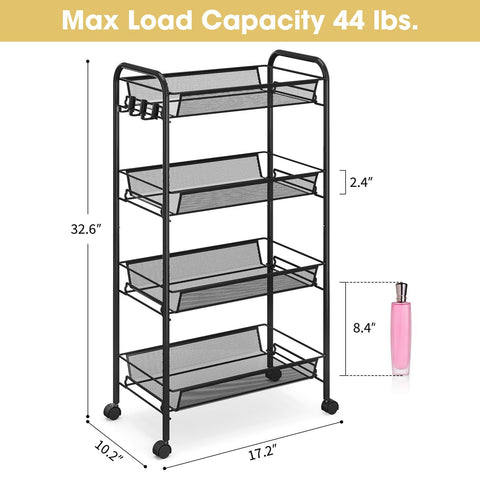 TOOLF 2.4-inch edge on mesh basket prevents items from slipping