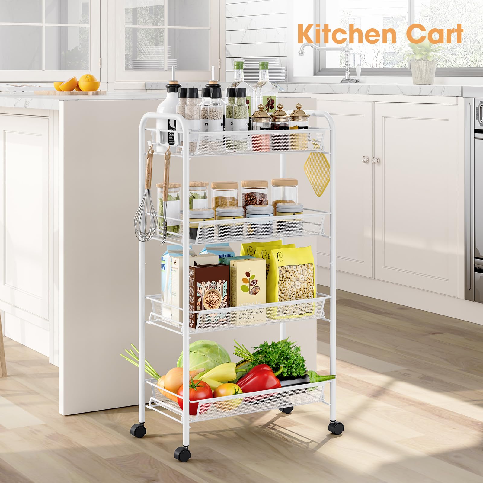 TOOLF cart mesh basket highlights breathable design for quick air-drying