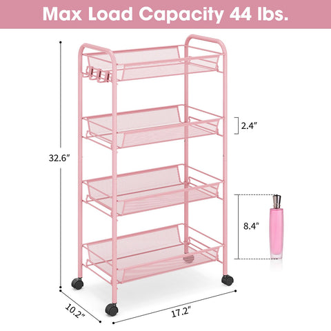 TOOLF bathroom cart ready to hold towels and toiletries