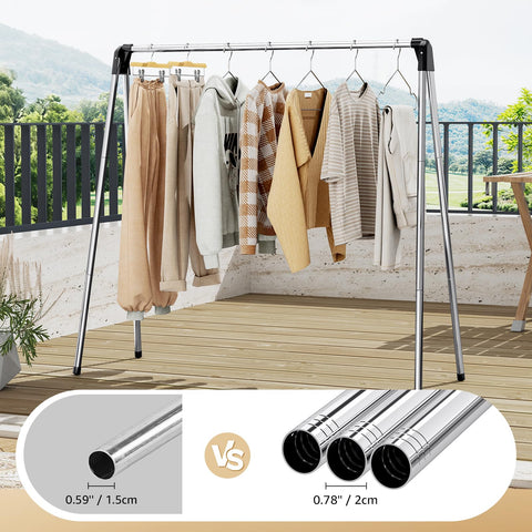 TOOLF stainless steel frame highlights durability and rust resistance for long lasting use.