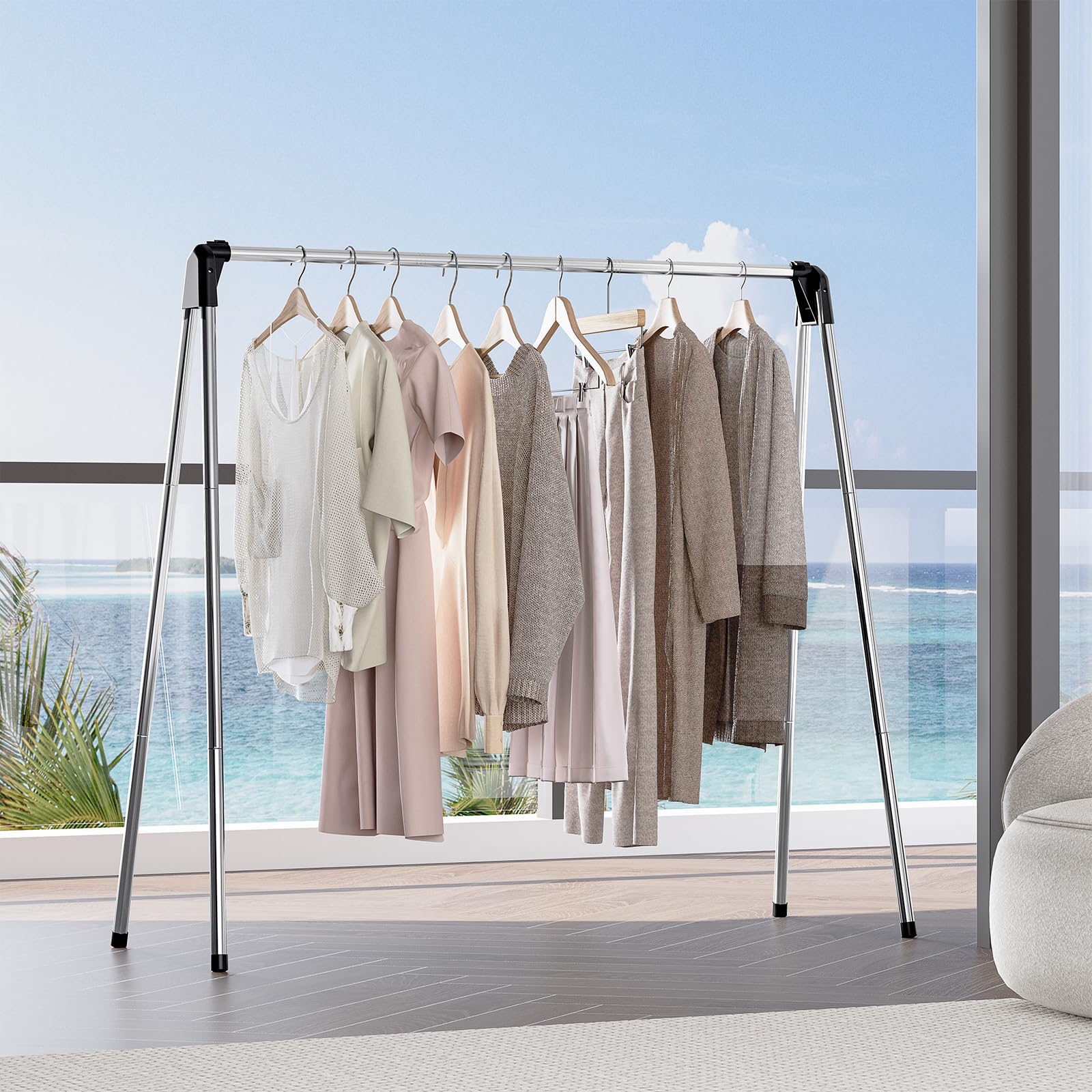 TOOLF durable metal frame drying rack designed for long-lasting use
