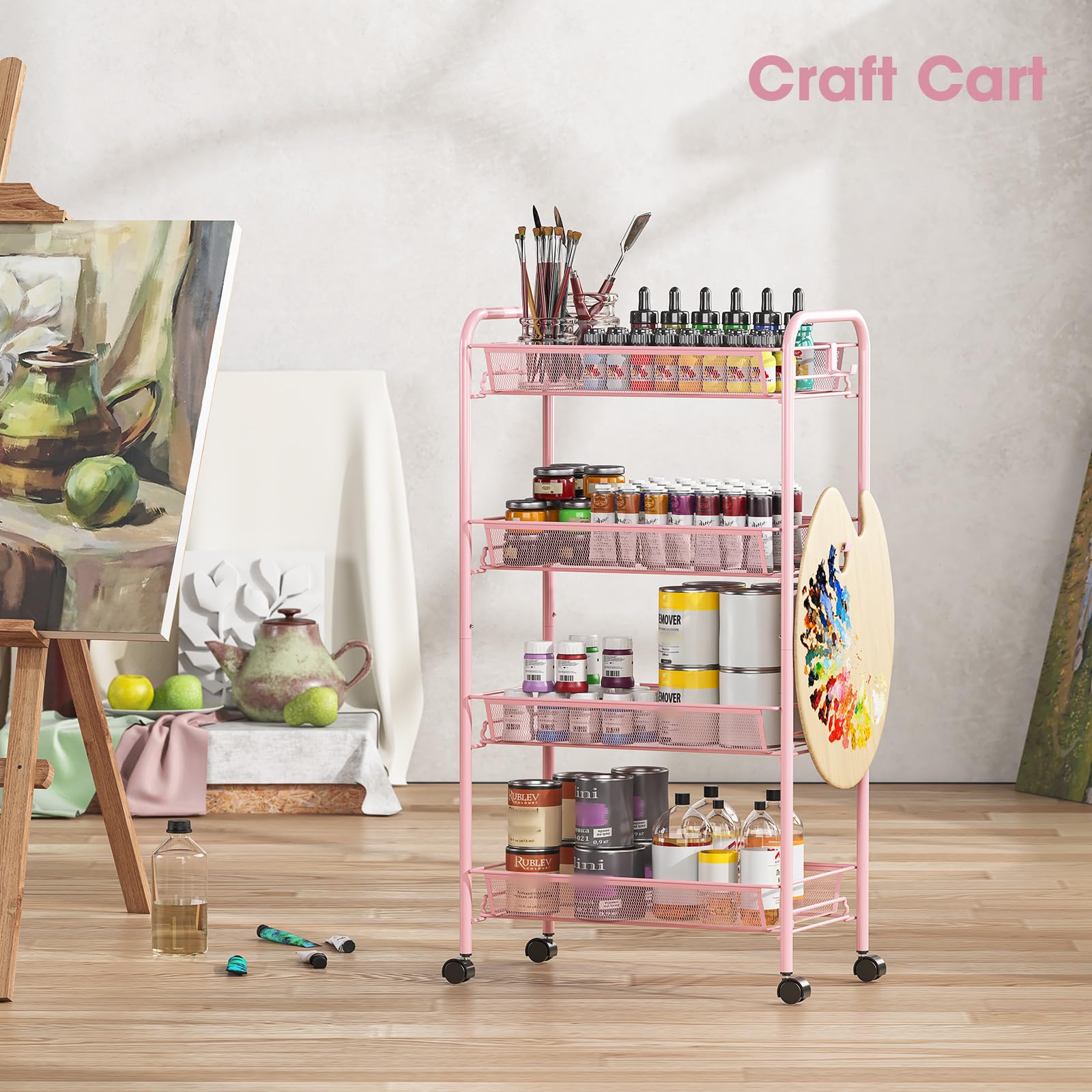 TOOLF easy-assembly snap-together cart for fast setup