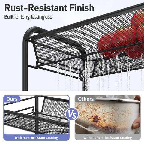 TOOLF mesh basket close-up, breathable design for efficient drainage.