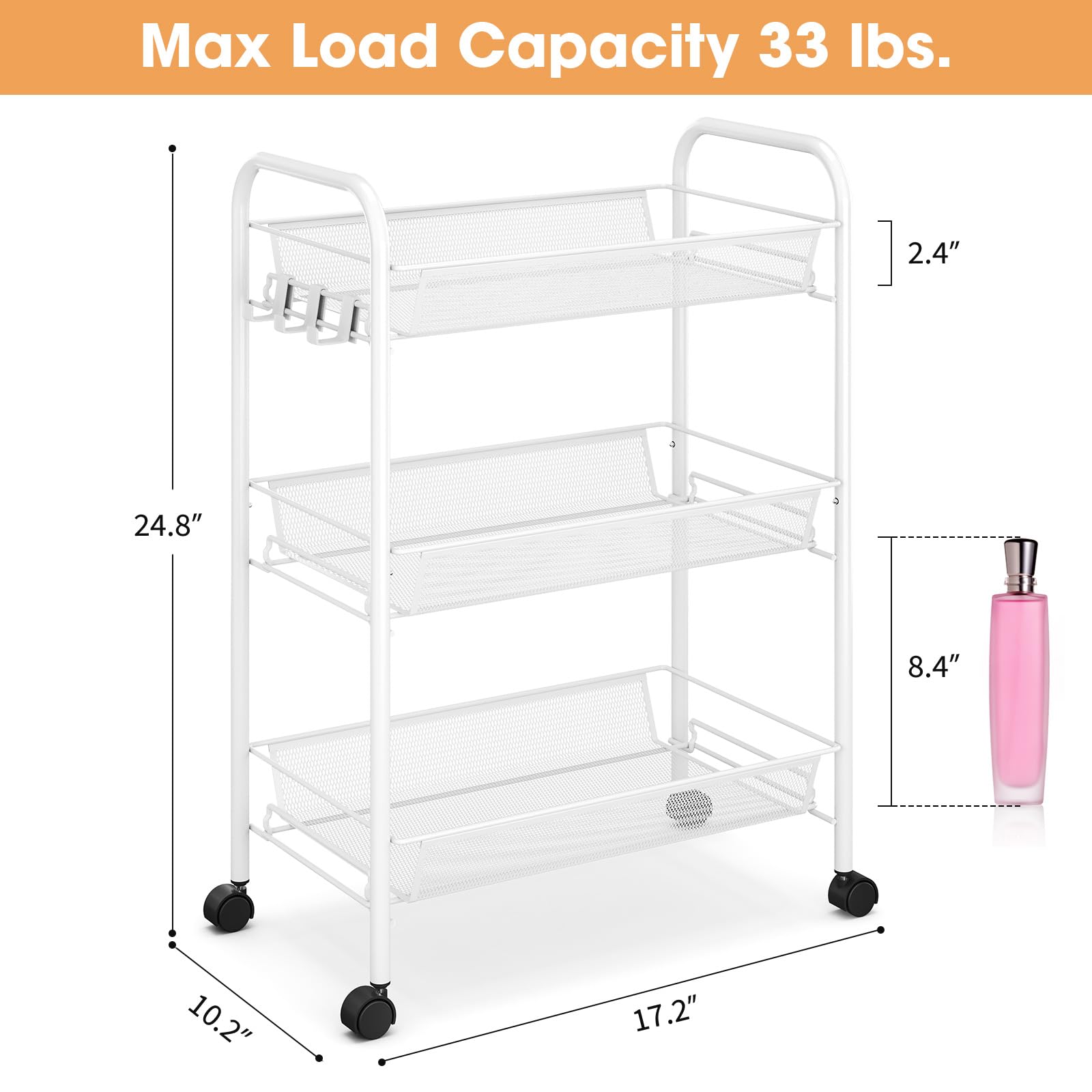 TOOLF sturdy metal frame highlights durable, rust-resistant construction.