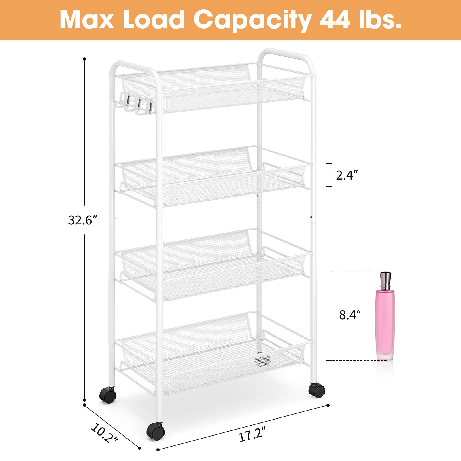 TOOLF utility cart used in bathroom storage for towels and tools