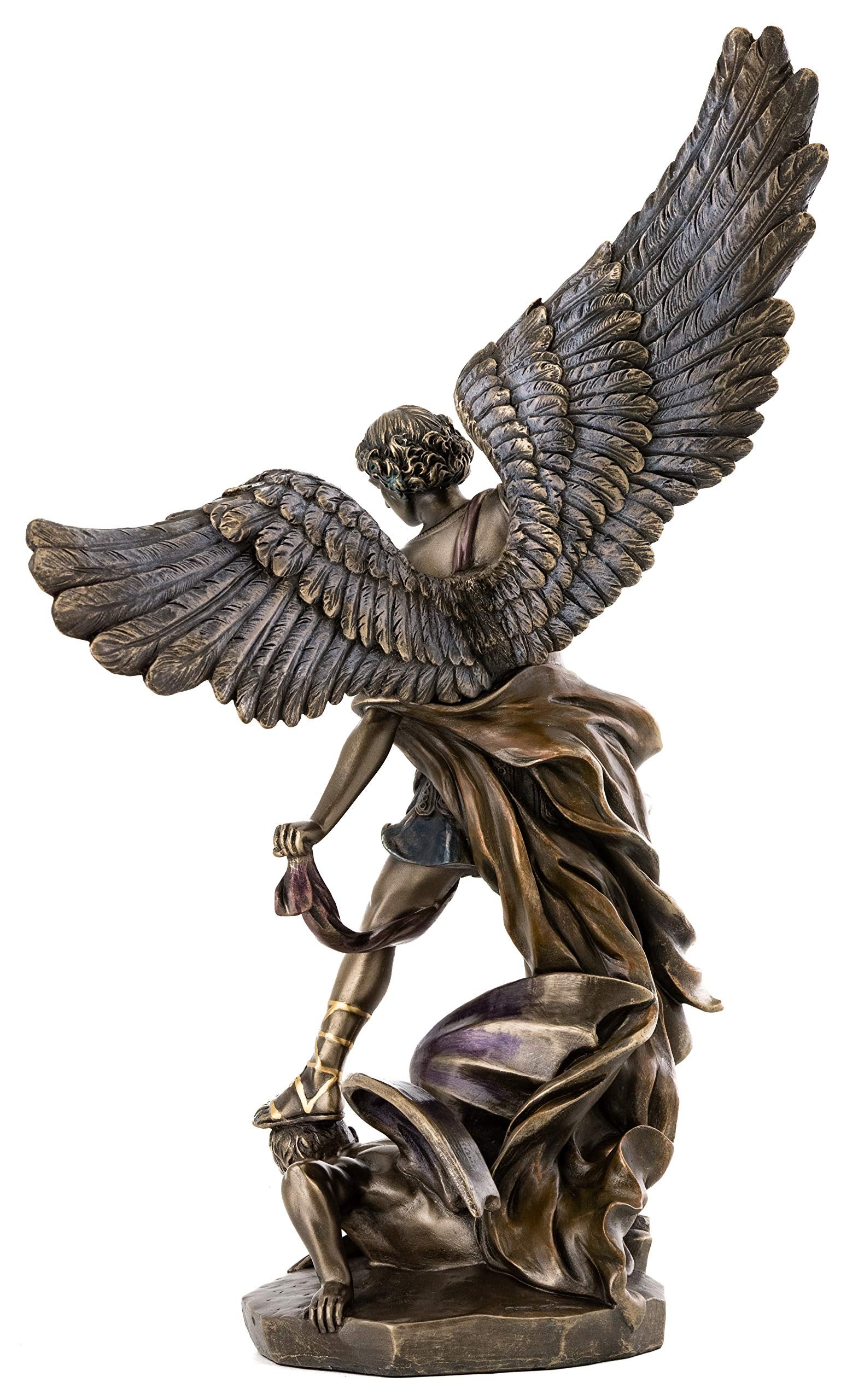 Top Collection cold-cast bronze figure, 14.5 inches tall for grand shelf presentation.