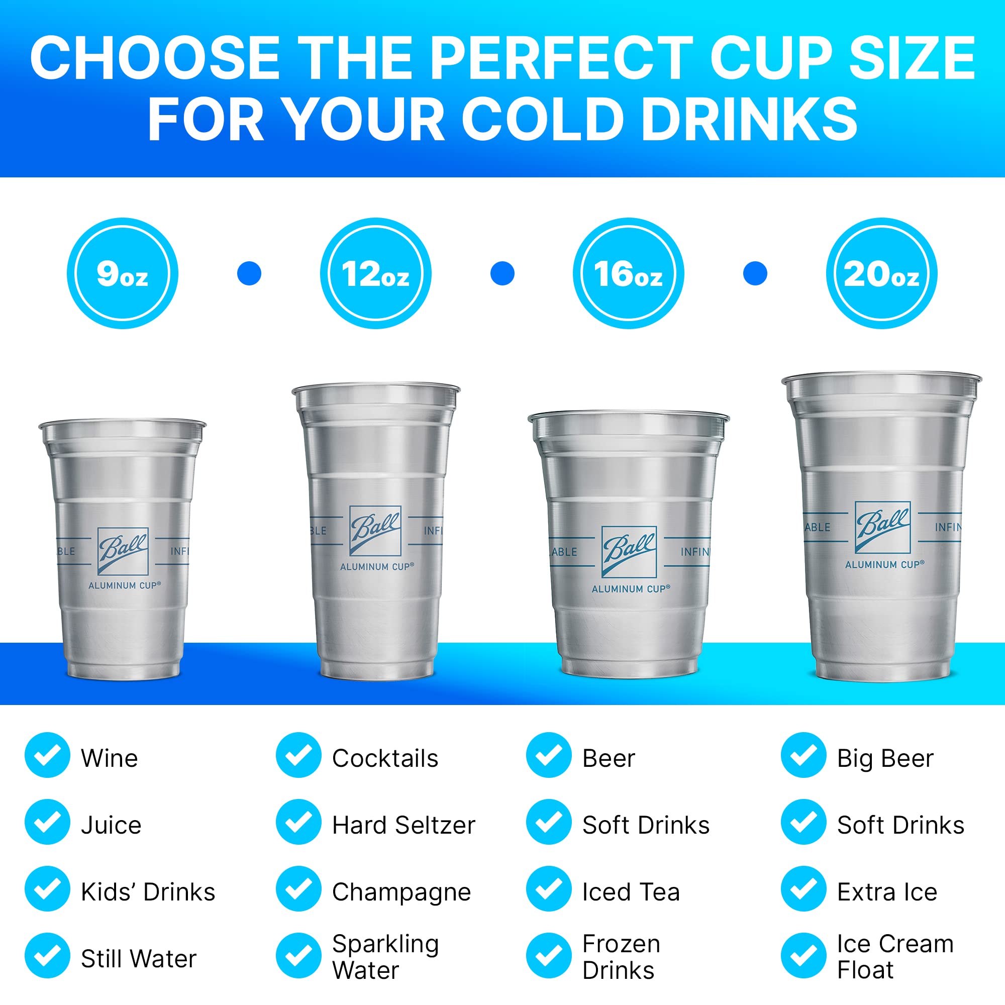 Top Cup sleeved 12oz cups for easy grab and go at barbecues and weddings.