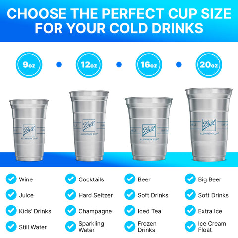 Top Cup sleeved 12oz cups for easy grab and go at barbecues and weddings.