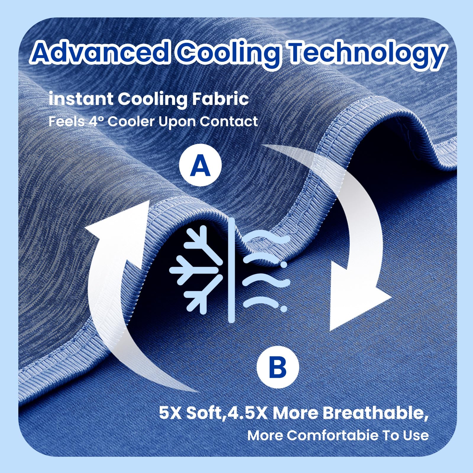 Topcee 60x90 cooling blanket on bed offers full-size comfort.