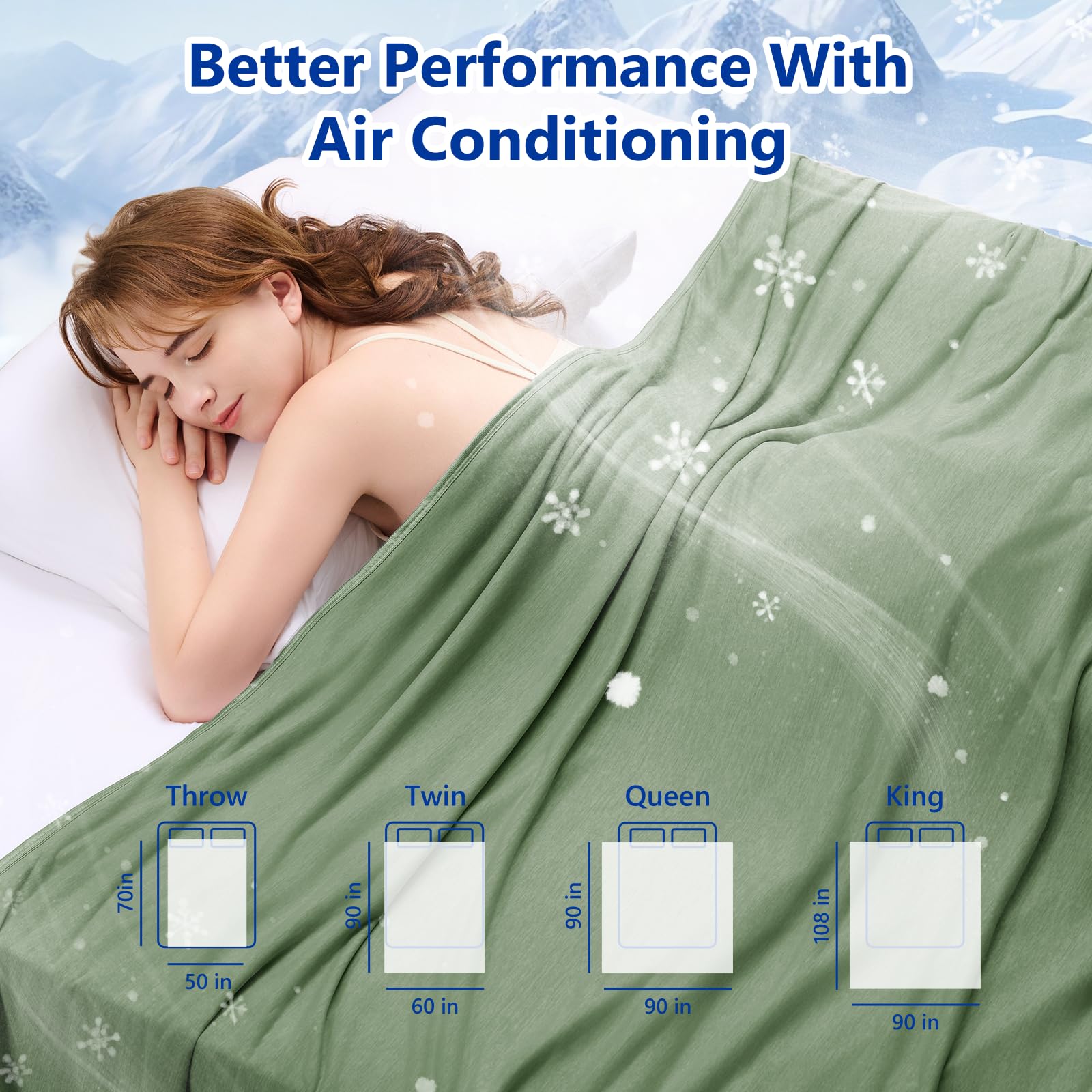 Living room use demonstrates versatile cooling blanket for relaxation at home.