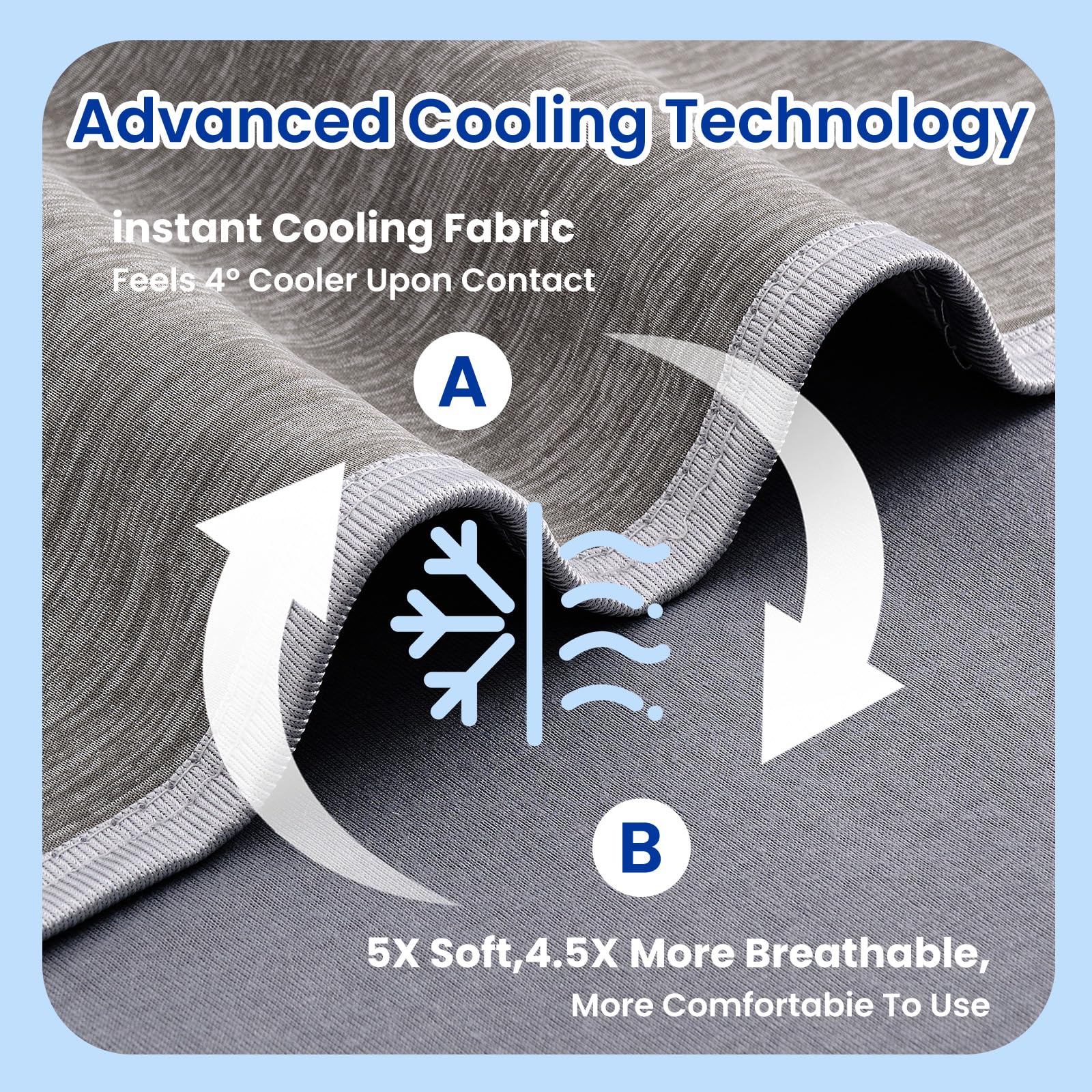 Topcee cooling blanket travel size 50x70 ready for on-the-go comfort