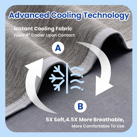 Topcee cooling blanket travel size 50x70 ready for on-the-go comfort