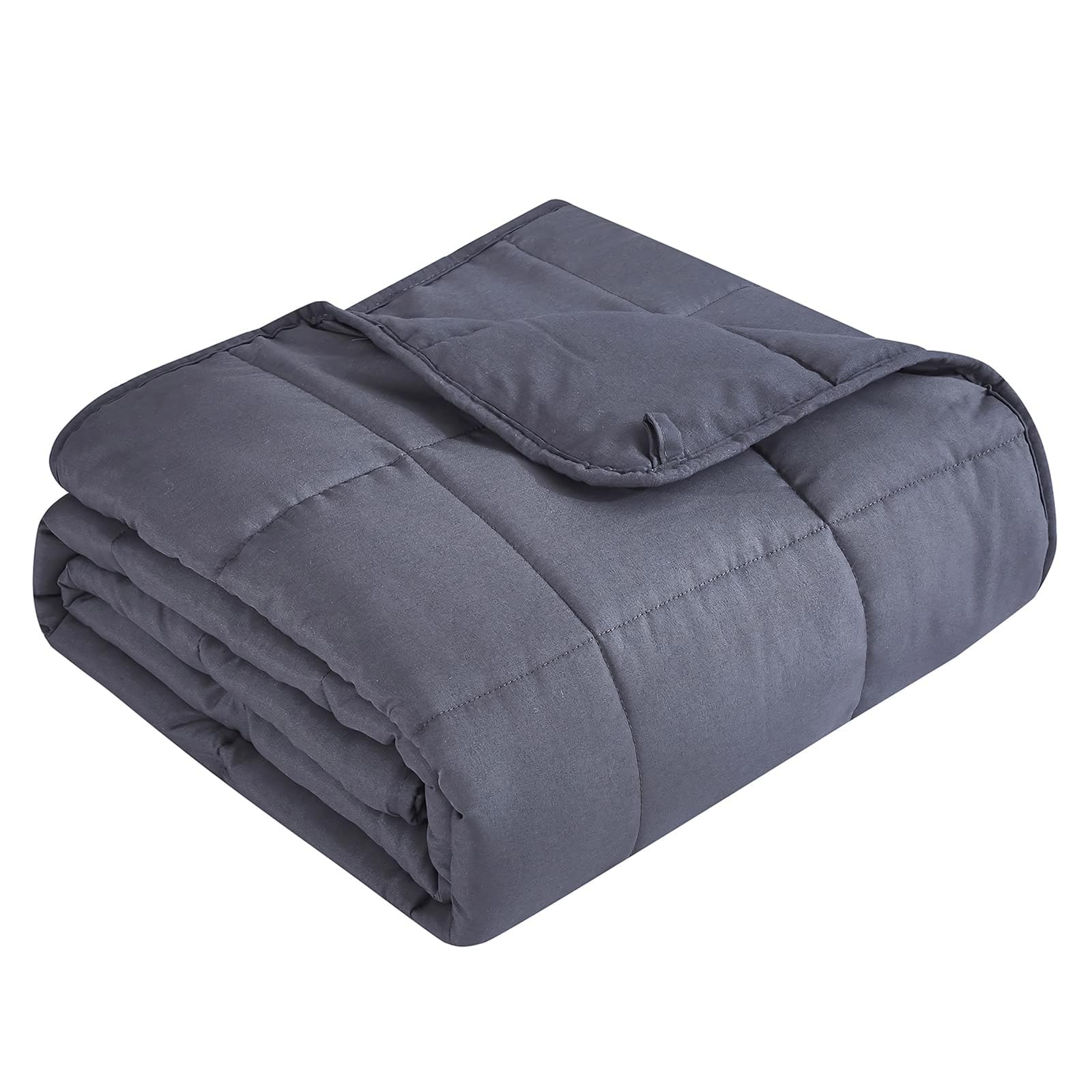 Topcee weighted blanket on bed shows queen size for all-season comfort