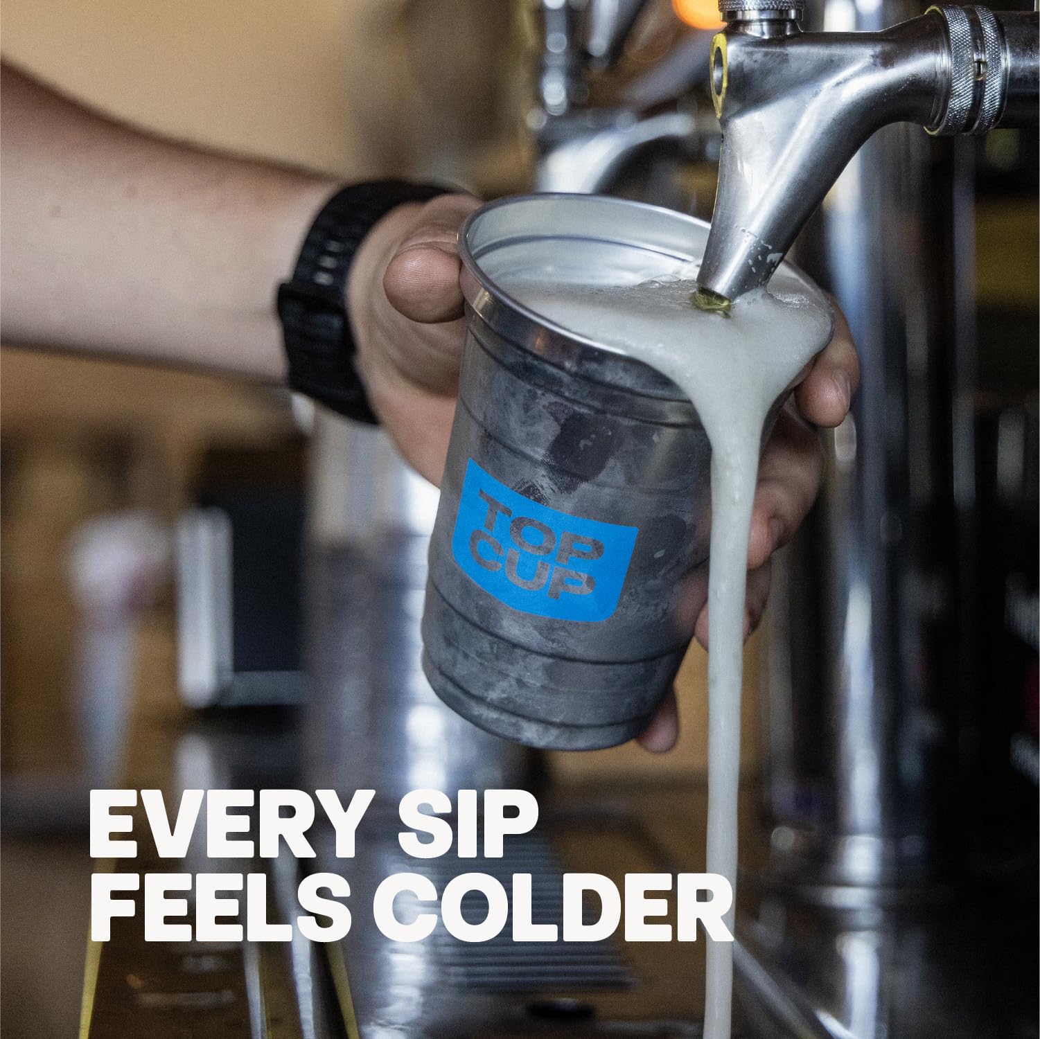 Top Cup sleeves enable grab-and-go convenience at events.