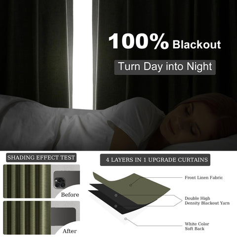 Topfinel bedroom privacy with full blackout and UV protection in dim morning light.
