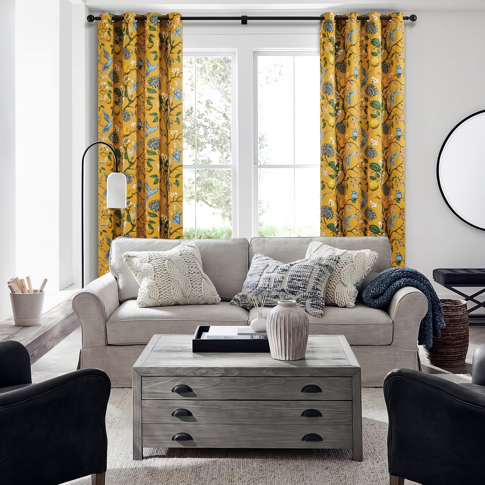 Topfinel blackout fabric provides darker rooms and enhanced privacy.