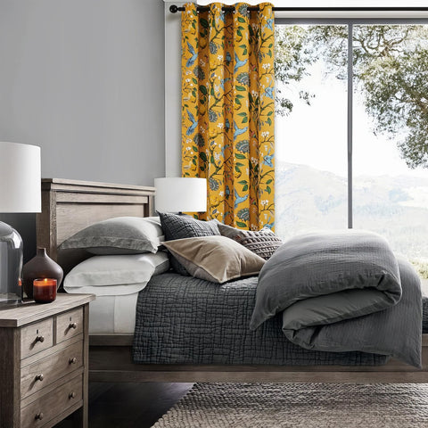Topfinel easy-care curtains are machine washable for simple maintenance.