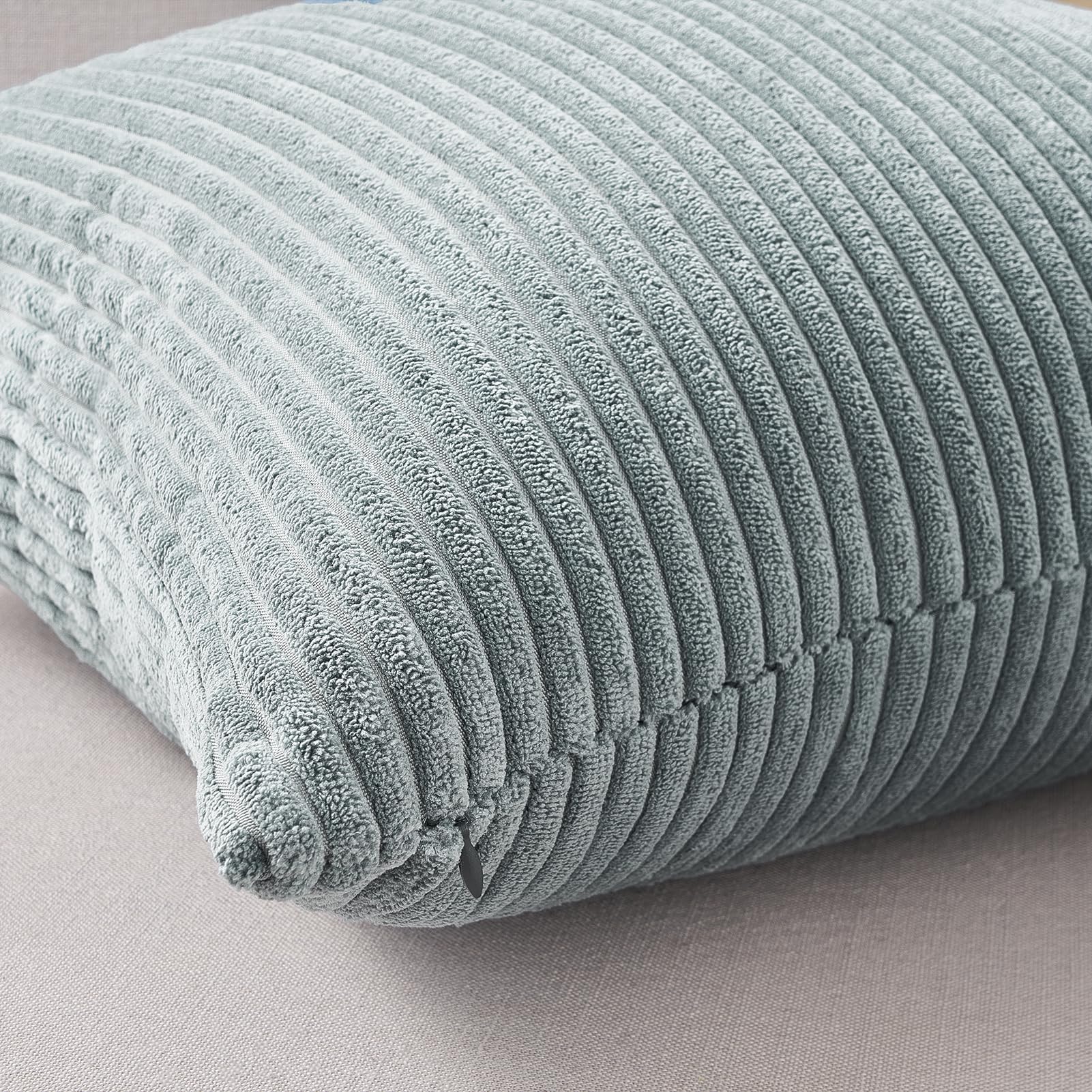 Topfinel invisible zipper detail on a pillow cover for a clean, secure finish.