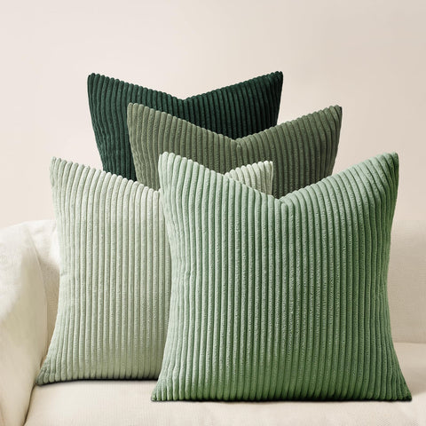 Topfinel lightgreen boho cushion cover 18x18 with gradient olive hue for cozy living room decor