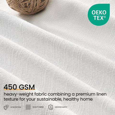 Topfinel linen textured closeup highlights fabric softness and color