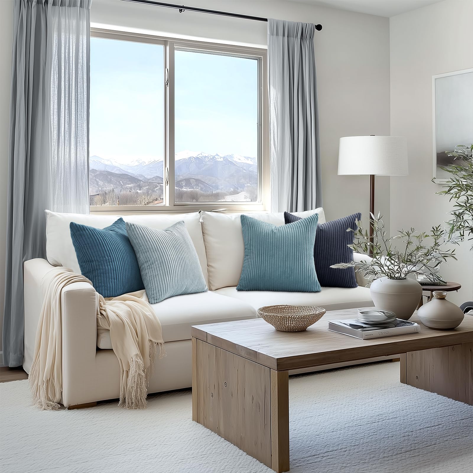 Topfinel pillow covers set of 4-pack adds a quick color refresh kit.