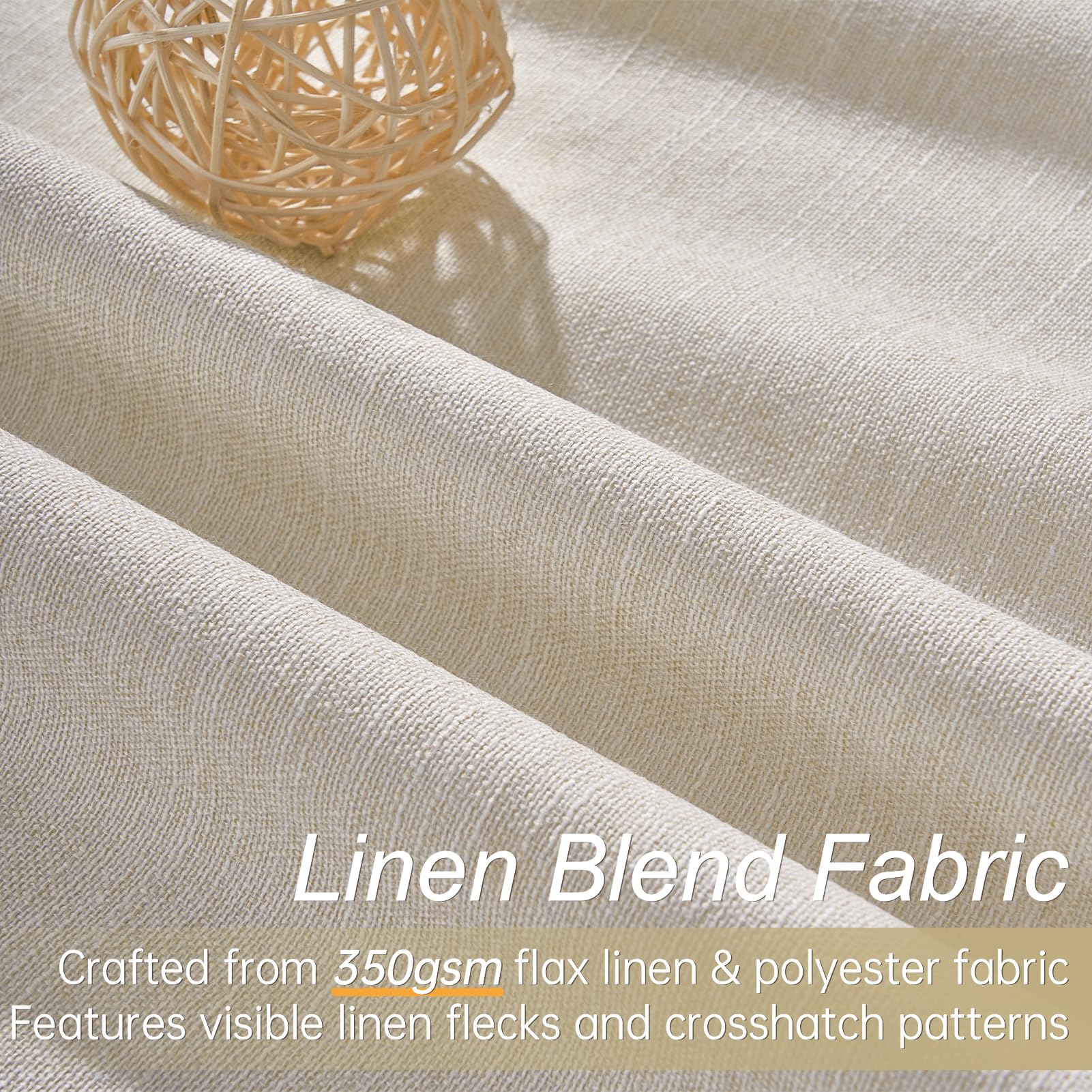 Topfinel curtains demonstrate four hanging options: back tabs pockets rings and track
