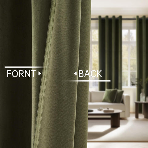 Topfinel room-darkening curtains provide glare reduction for daytime viewing