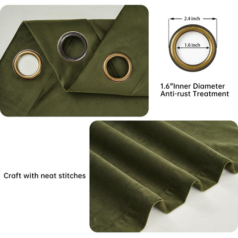 Topfinel velvet curtains help dampen sound for a quieter living room