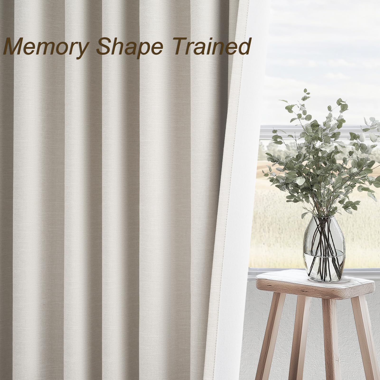 Topfinel thermal and sound insulation curtains help maintain calm, energy efficiency.