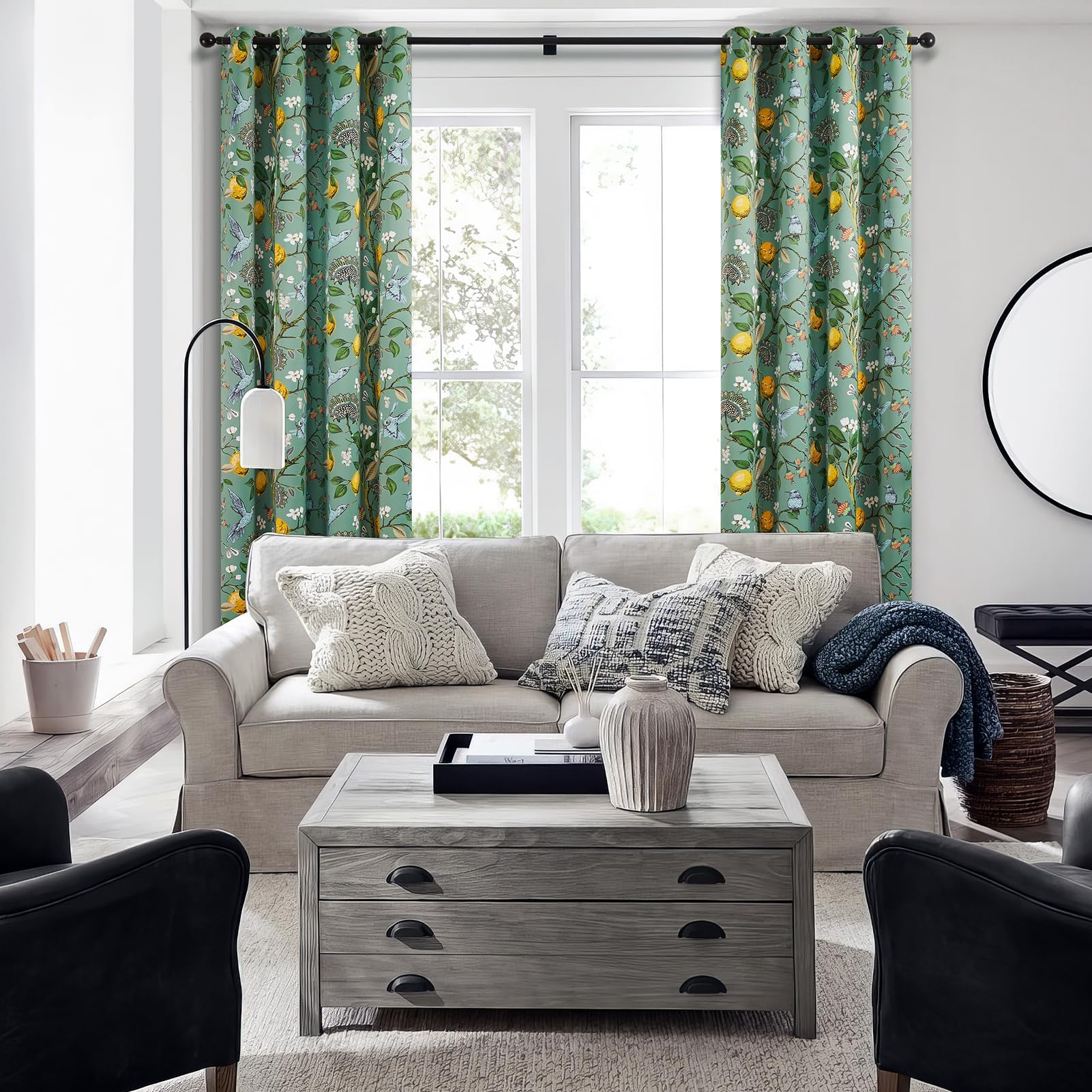 Topfinel two-panel set simplifies window dressing with easy hanging