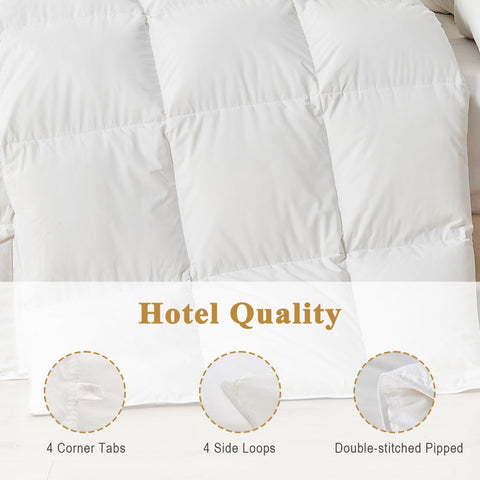 TopGREEN all-season comforter balances warmth and breathability for varying climates.