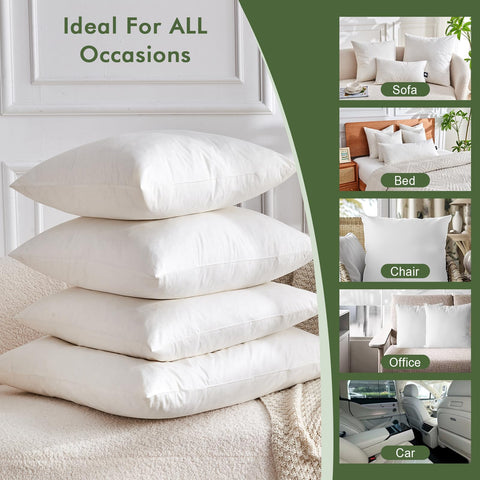 TOPGREEN fill blends feathers and shredded foam for soft, responsive loft