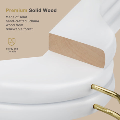 TOPIA HANGER 360-degree hook rotates for quick access to garments.