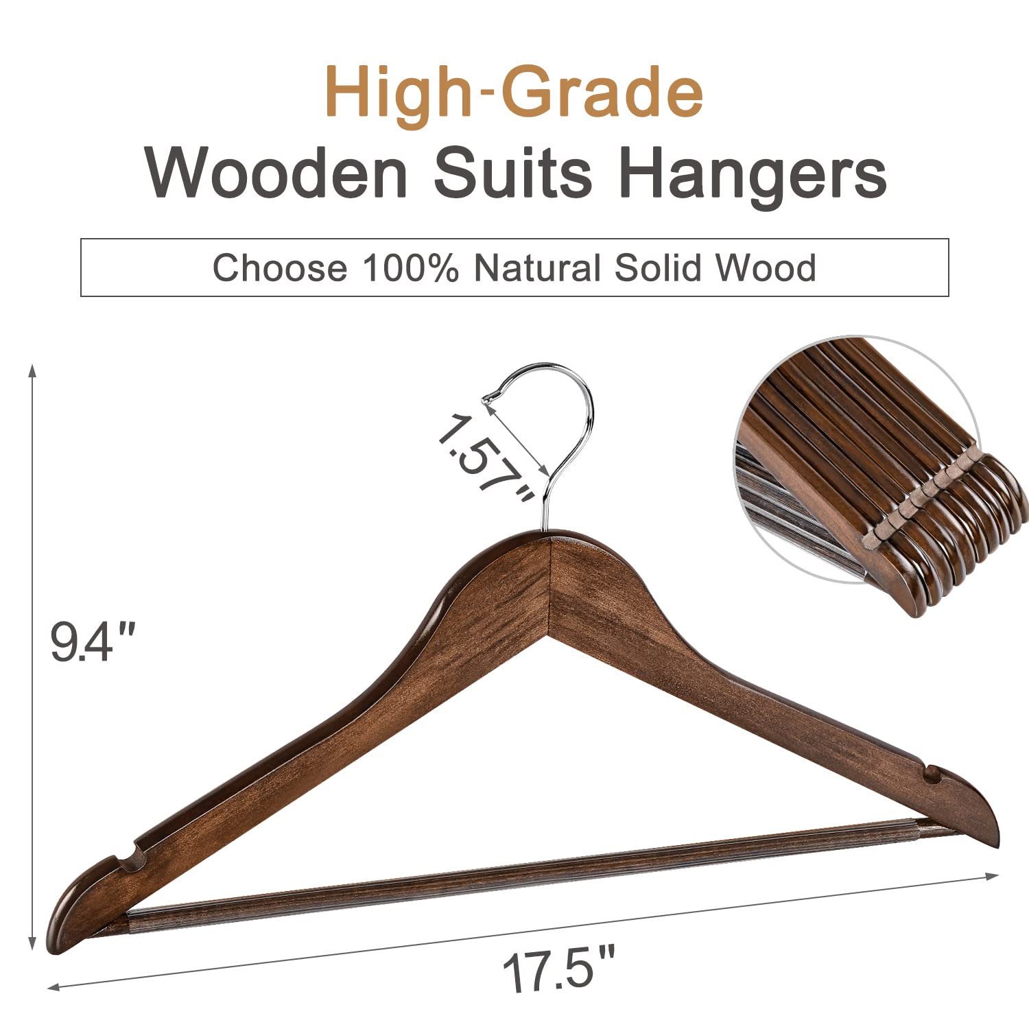 TOPIA HANGER 360° swivel hook shown for easy garment access.