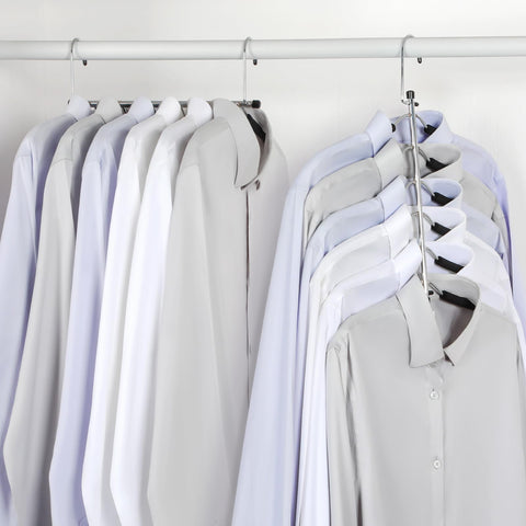 Topia Hanger four-pack CT65B keeps wardrobes tidy and space-efficient.