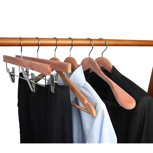 TOPIA HANGER 4-pack natural set for organized closets.